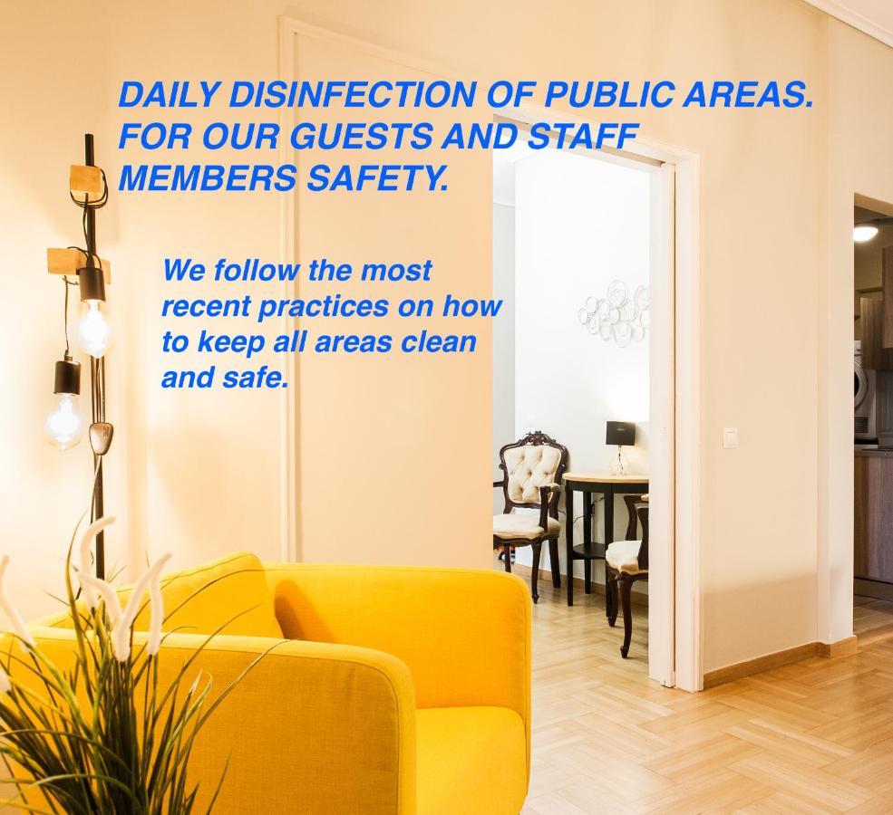 Safe Quiet Rooms In Apartment Close To Metro Station And Walk Acropolis Aten Exteriör bild